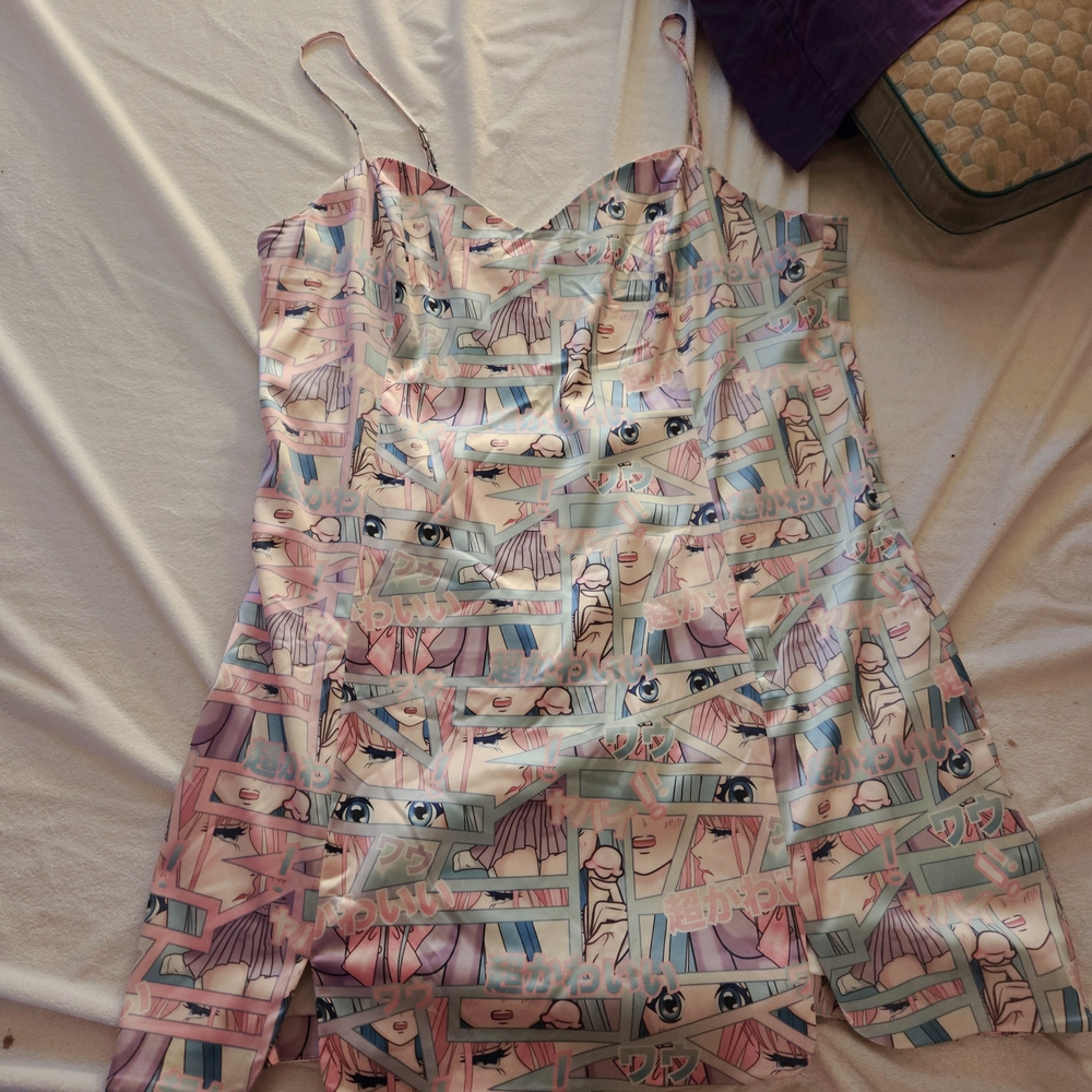 Sugar Thrillz Anime Print Dress